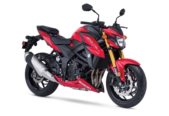 2018 suzuki gsx s750 first ride review, The red is nice too There s a bigger catalyst just downstream of the collector which means Yoshimura already sees you coming