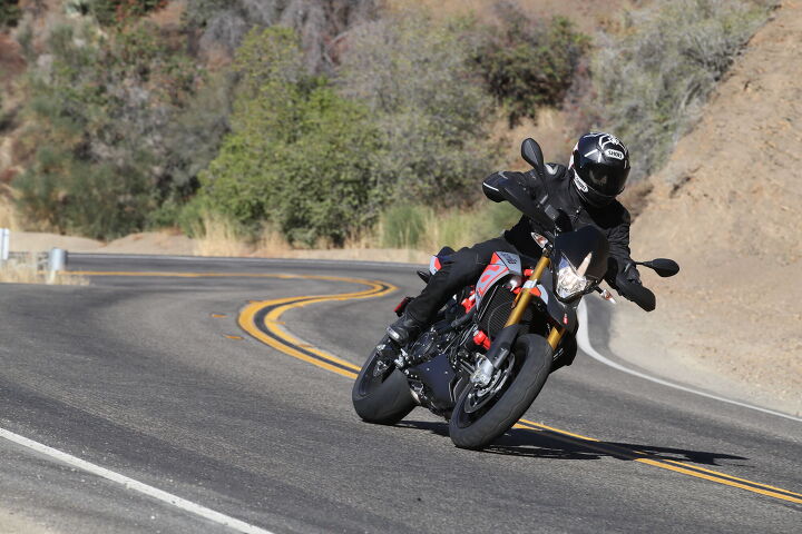 2018 aprilia dorsoduro 900 first ride review, While I would have preferred a higher rpm ceiling the Dorsoduro was a blast on canyon roads