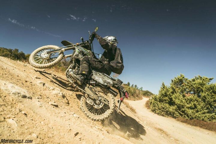 2018 kawasaki klx250 first ride review, Light motorcycles are easy to manhandle even for smaller riders like myself