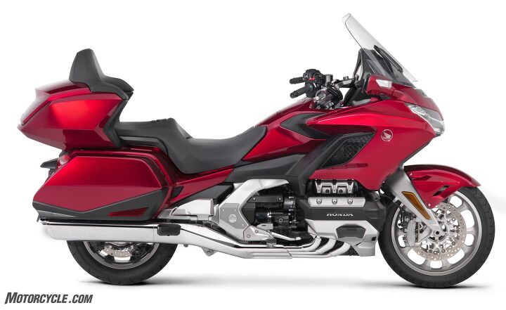first look 2018 honda gold wing and gold wing tour, The Gold Wing Tour is what people typically think of when they hear the name a full dress tourer complete with trunk