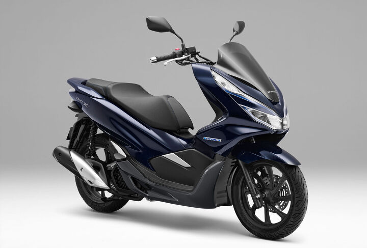 honda pcx scooter goes hybrid and electric