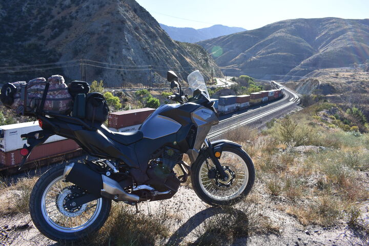 rallying the kawasaki versys x 300, Getting to this spot required crossing a rock garden and then up a steep embankment covered in loose gravel Easy peasy lemon squeazy