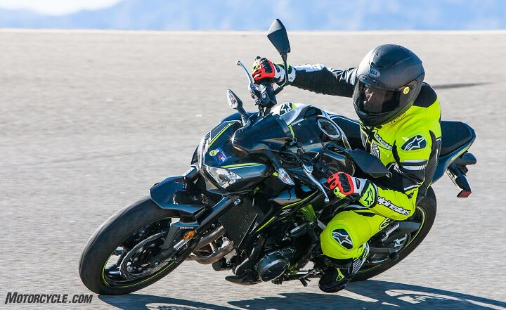 2017 kawasaki z900 long term review, The Z900 was a blast at the racetrack though switchable ABS and more cornering clearance would have been welcome adjustments in this environment