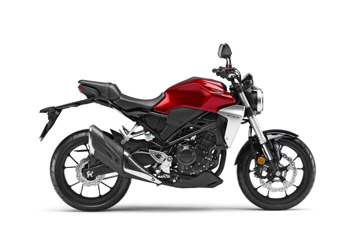 2019 honda cb300r confirmed for canada, Honda Canada has only confirmed a Candy Chromosphere Red paint job while European markets will also get a choice of silver matte black or glossy black