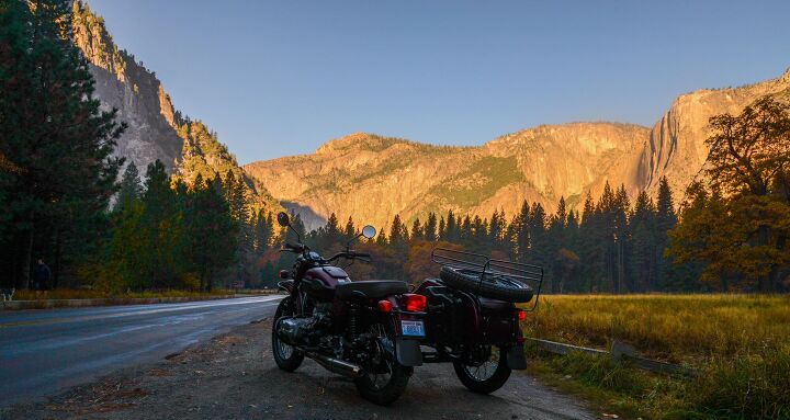 a ural gear up and the road ahead, I found Yosemite Valley was best explored via a sidecar motorcycle loaded down with friends