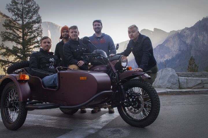 a ural gear up and the road ahead, I m fortunate to call this group of guys my friends From left to right Jozsef Kiyoji myself Adam and Sean