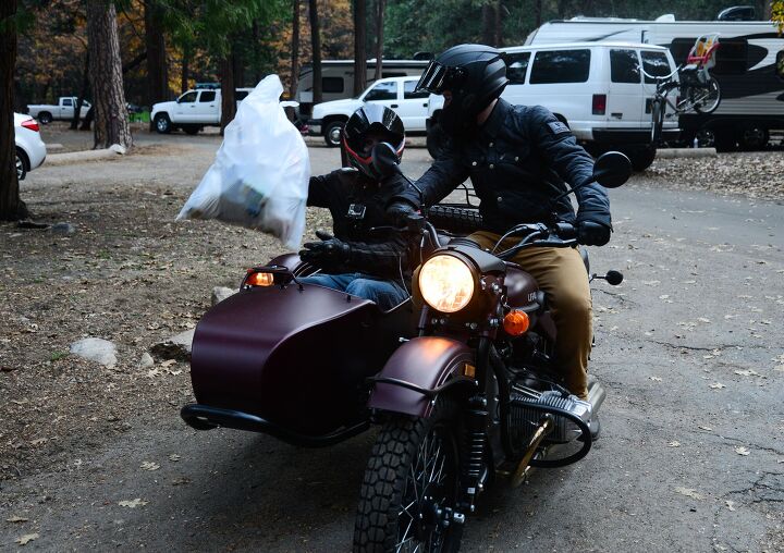 a ural gear up and the road ahead, Being responsible campers