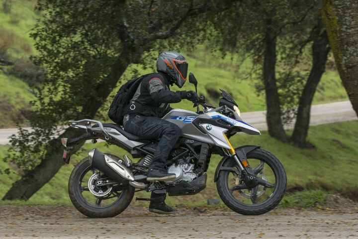 2018 bmw g 310 gs first ride review, My feeble attempts at a Jared Mees impression were thwarted by the lack of flywheel and not keeping the engine above 8 000 rpm where all the fun resides