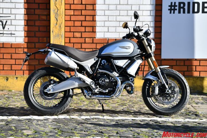 2018 ducati scrambler 1100 first ride review, The top of the Ducati Scrambler range the Scrambler 1100 isn t as committed as its Monster cousin but still gives that naked bike for someone who still appreciates power and technology