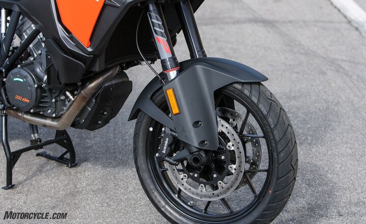 2018 ktm 1290 super adventure s first ride review, WP provides the 1290 S s semi active suspension front and rear