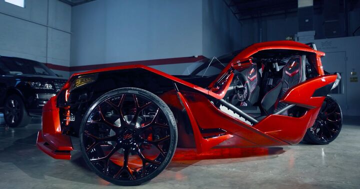 luis fonsi s custom polaris slingshot video, If you have to be on more than two wheels the Slingshot isn t a bad way to get around Miami and with the right touch it will turn enough heads to make even the flashiest of pop music superstars content