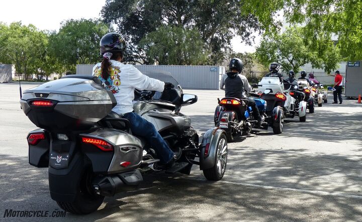 along came a spyder, SoCal Motorcycle Training s instructors were very thorough about safety expectations throughout the day and managed to keep all of these noobs in line