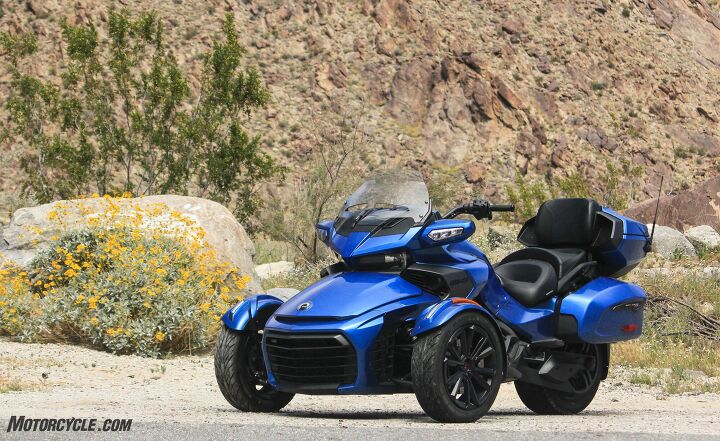 along came a spyder, As tested our 2018 Can Am Spyder F3 Limited rings up at 28 399 A pretty penny but not out of contention when considering similarly priced and equipped touring motorcycles