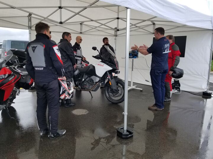 bosch rider assistance technology continues to advance, Geoff Liersch can be seen here explaining specifics and his real world impressions of the radar based systems citing the sensors as being able to see better than I could in the pouring rain of Japan
