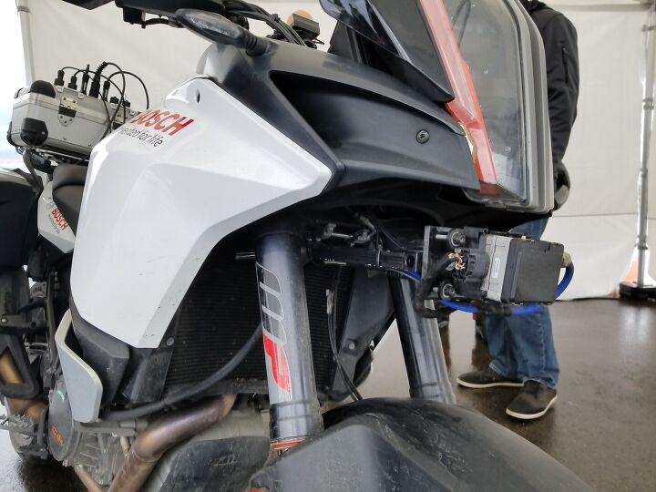 bosch rider assistance technology continues to advance, Bosch has chosen to use a mid range radar based system for its purposes citing radar as a more beneficial choice in terms of usable range and cost versus laser ultrasonic or binocular based systems