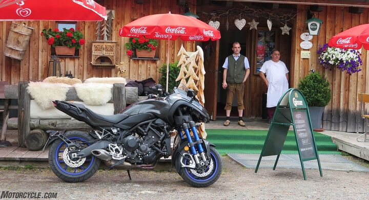 2019 yamaha niken first ride review, Sadnighaus Bar und Grille M rtschach Carinthia Austria