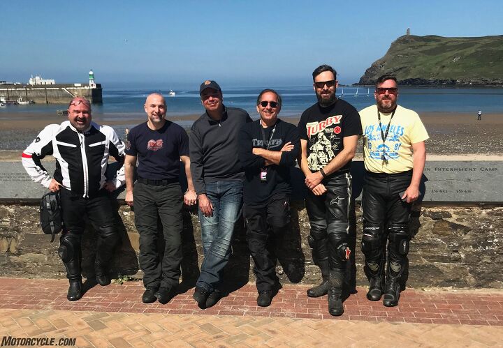 out and about at the isle of man tt 2018 part one, Capone and some of the NJ and Brit crew at Port Erin Photo by Andrew Capone