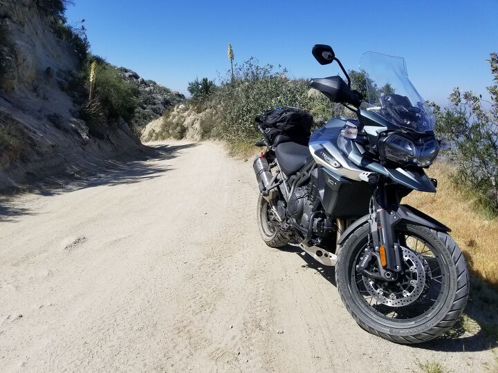 riding the triumph tiger 1200 to and fro, Other areas of trail weren t so smooth but those sections made it harder to park and take a picture