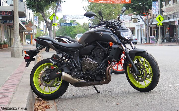 live with it 2018 yamaha mt 07, The new seat blends in with the slightly more aggro bodywork and headlight