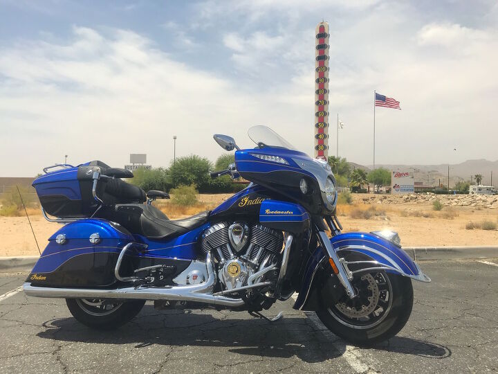 2018 indian roadmaster elite review, According to the famous thermometer in Baker CA it was only 108 degrees