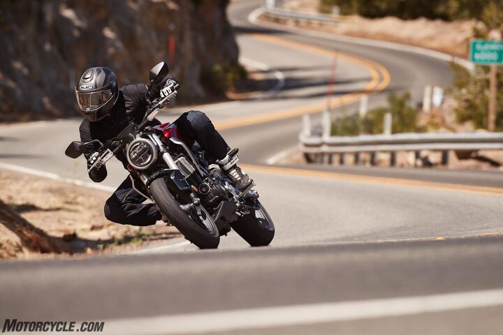2019 honda cb300r review first ride, The CB300R goes through squiggly roads like a bicycle It s as light as one too