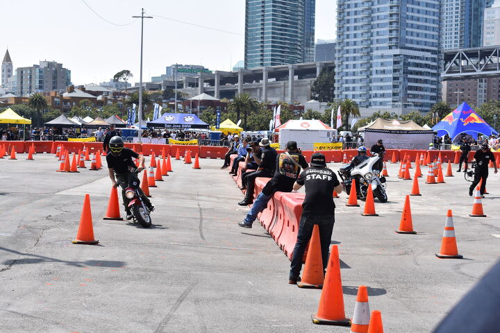 the rsd moto bay classic photo recap, But twice in a row Hell yeah Cam Showing the cops who s boss on a Honda CT70