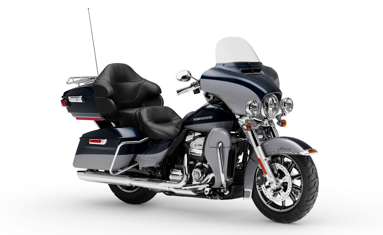 Beinschild Belüftet Für Harley Davidson Touring 1983-2013 - ABS Schwarz