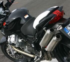 church of mo 2007 moto guzzi 1200 sport, Staggered high mount exhaust What s next a 17 500 rpm redline
