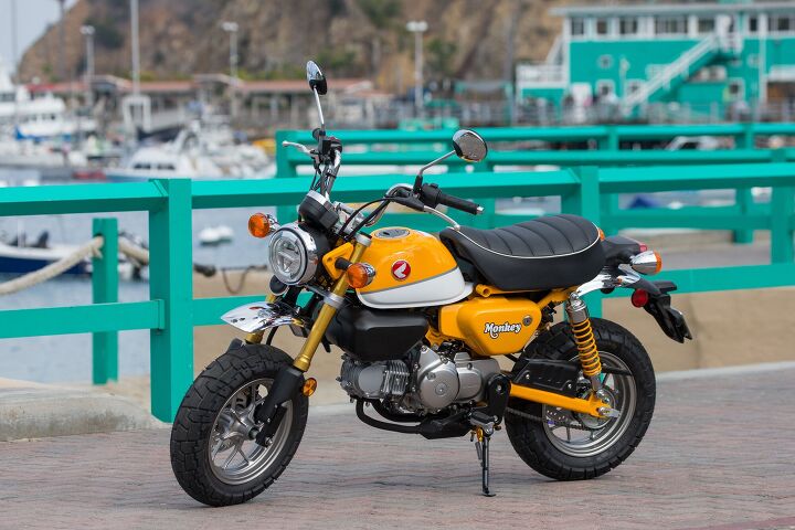 2019 honda monkey review first ride, Much larger in stature than the original Monkey bike the 2019 Monkey features a fuel injected 124 9cc single cylinder engine which gives this fun motorcycle plenty of pep for zipping around town