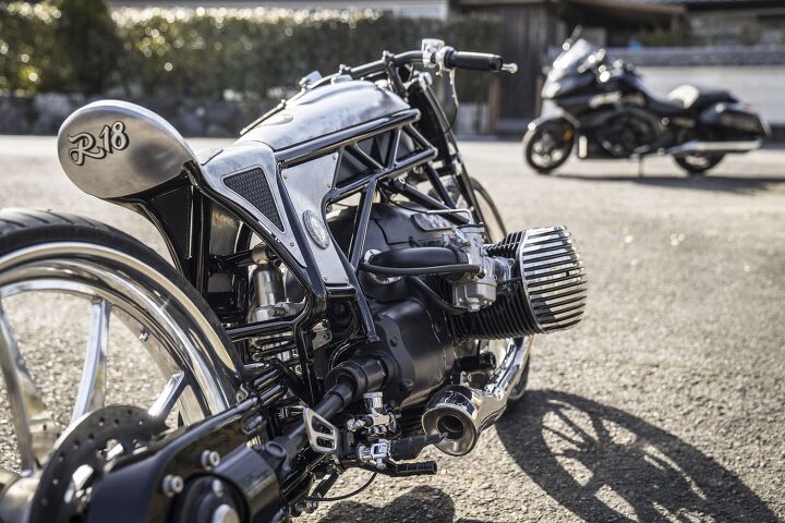 why did bmw build an 1800cc boxer engine, The R18 is a clue that the prototype engine displaces around 1800cc The K1600B in the background may another clue that the engine may eventually be used in a line of heavyweight cruisers and tourers