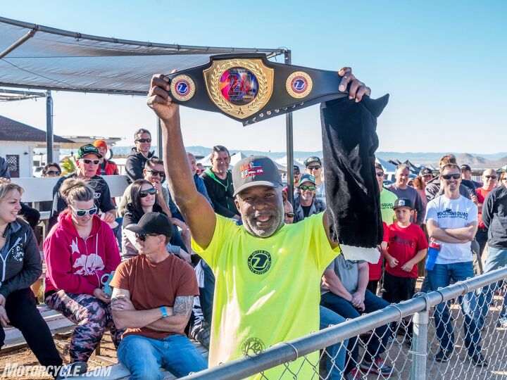 24 hours of silliness aboard the benelli tnt135, Trophies are nice but the winner of the 24 hour race gets the coveted championship belt Hulk Hogan would be proud