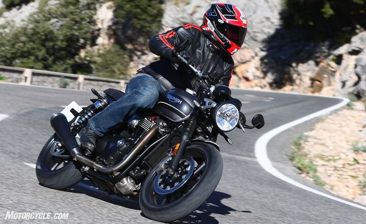 2019 triumph speed twin review first ride, Non adjustable suspension still works well even at an elevated pace when the settings are well sorted