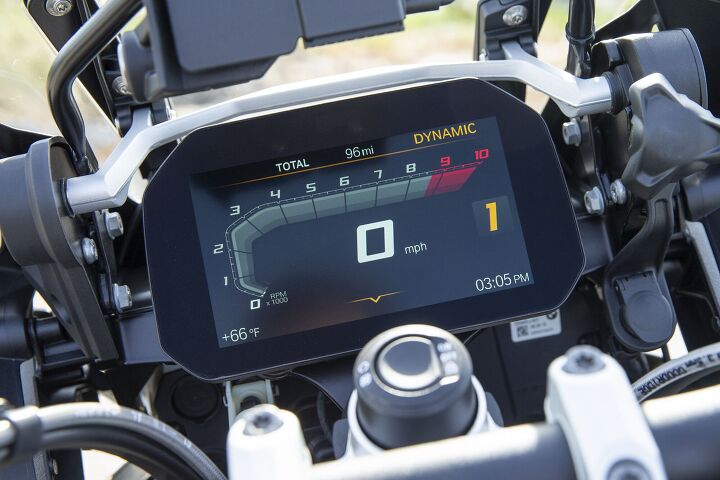 2019 bmw r1250 gs r1250 gs adventure first ride review, I didn t fully appreciate the GS s 6 5 inch TFT display until I hopped onto an R1250RT later with the previous dashboard You ll be able to make phone calls order pizzas listen to music and use this as a GPS among other things