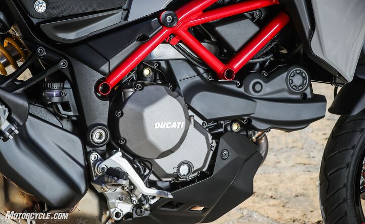 2019 ducati multistrada 950 s review first ride, If you look closely at the peg you can see the large rubber pad that some riders felt made it hard to apply the rear brake