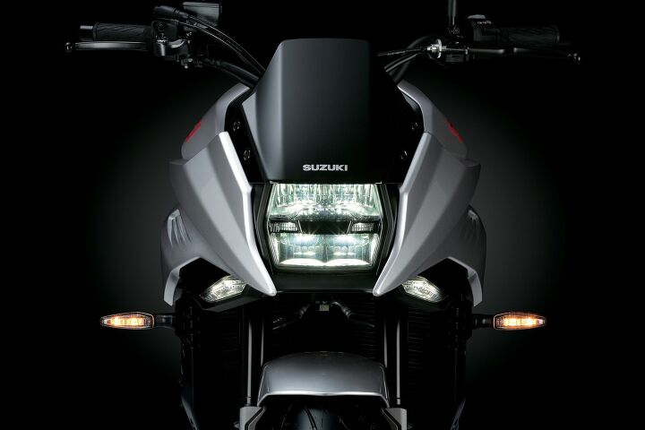 2020 suzuki katana review first ride video, Bright new LED head and taillights are part of the Katana package