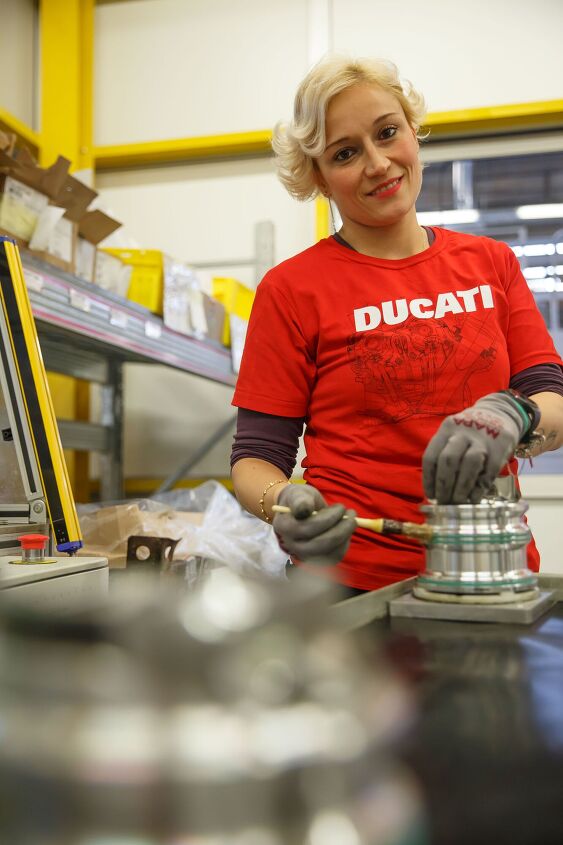 a precise feminine touch the women of ducati s bologna factory