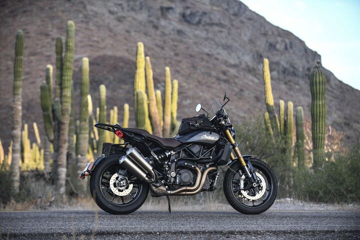 2019 indian ftr1200 first ride at last review, Actually the Tour Collection sort of is made for touring It consists of a water resistant side messenger bag tank bag rear rack and windshield I d ride it you Tracker Rally and Sport packages are also available All accessories also sold separately Batteries not included