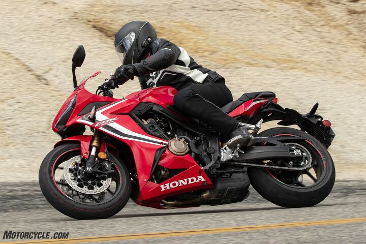 2019 honda cbr650r review first ride, The sportier ergos on the new CBR650 were welcome on canyon roads but in town not so much