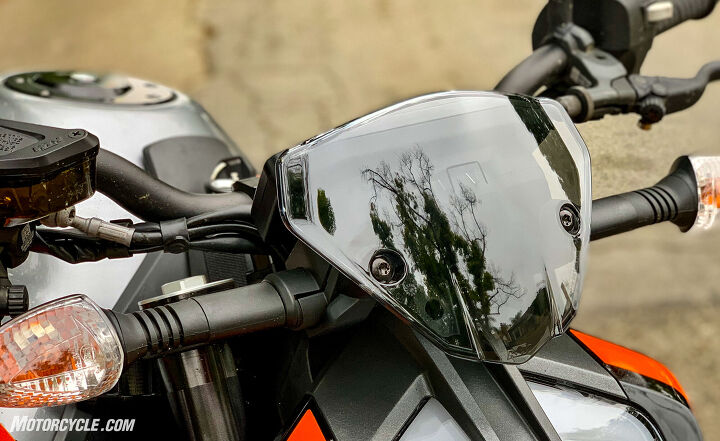 live with this 2019 ktm 790 duke long term review, The KTM PowerParts Fly Screen 89 arrived from backorder just before I posted this article I selected it because it completes the swoopy lines of the headlight and covers the blocky shape of the instrument cluster I didn t expect it to have much of an influence on the wind blast but I was pleasantly surprised at how it smoothed the air hitting my chest