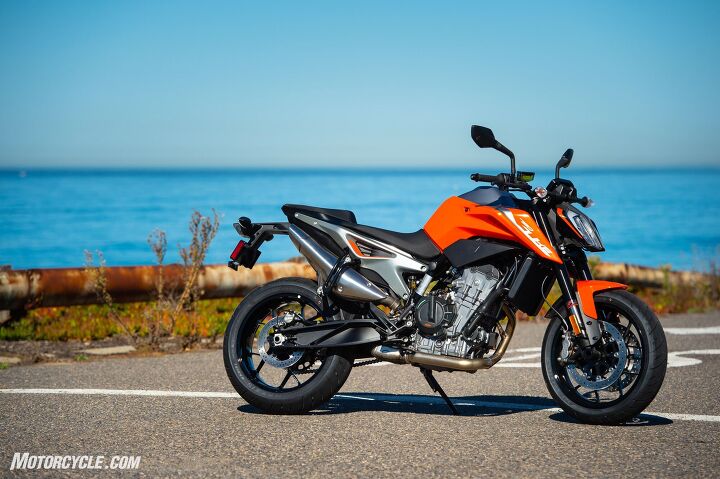 live with this 2019 ktm 790 duke long term review, A great starting point with only a couple items that really screamed out to be changed Photo by Simon Cudby