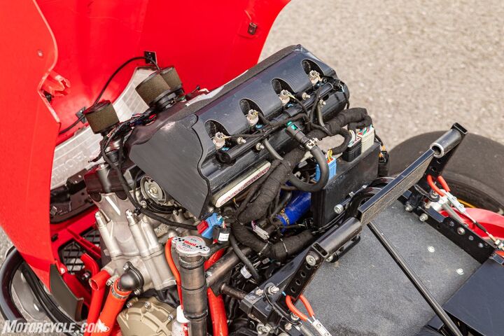 riding the cbr1000rr powered honda mean mower, The Mean Mower V1 carried a 996cc V Twin from the Superhawk and hit 133 mph V2 is even crazier