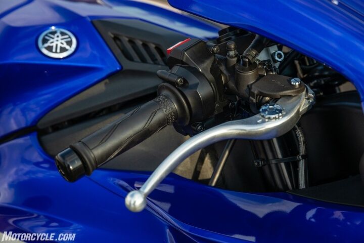 2020 yamaha yzf r1 review first ride, It s not the most exciting or attention grabbing feature but the true cable less throttle is new for 2020 If you re concerned about how natural the resistance feels don t be if you didn t know there weren t any cables you d never feel the difference