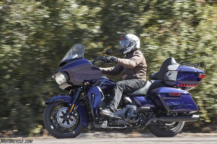 2020 vision new harley davidson touring models review, Road Glide Limited in Vivid Blue looked pretty purple to me I called him Barney