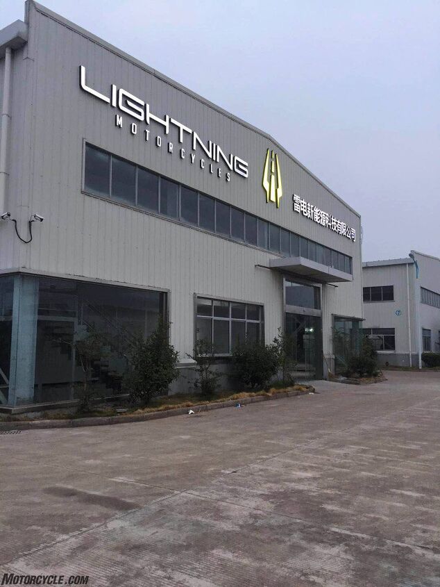 lightning building electric motorcycles, Lightning partners with a large producer of electric scooters and bikes to produce parts in this factory in southern China