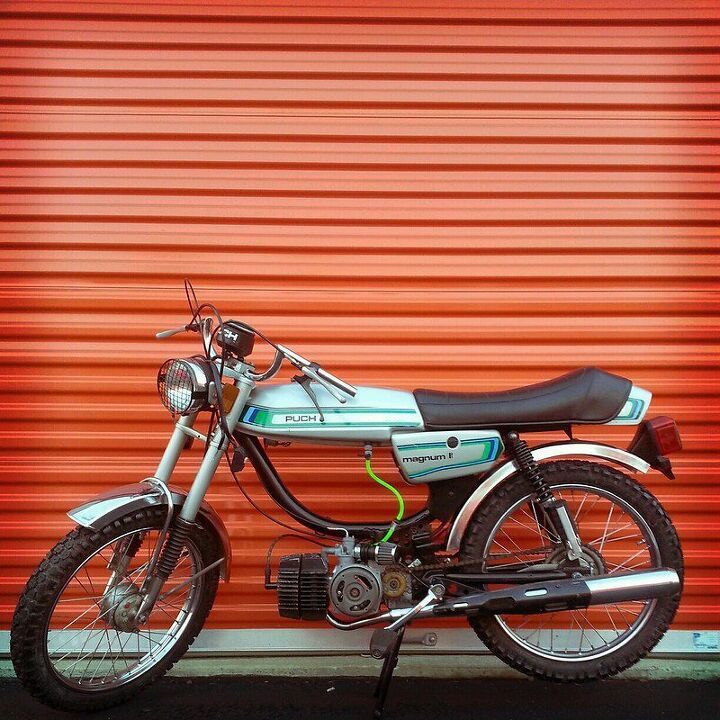 2019 monday motorbike review, A sweetly modded 1980 Puch Magnum II Photo Anton Fortunato