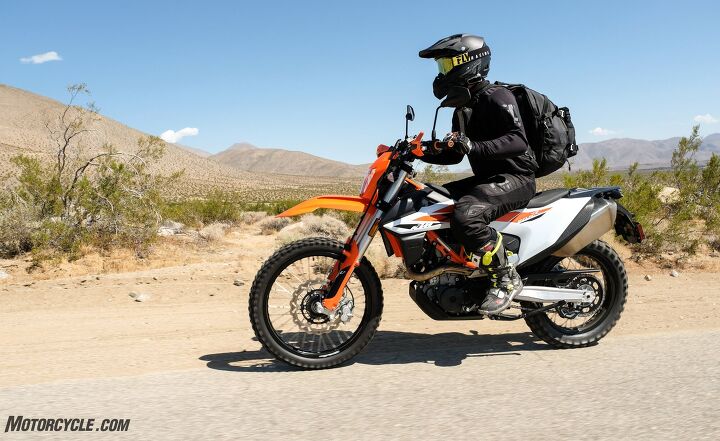 2019 ktm 690 enduro r review, The 690 Enduro R is the only model in what KTM calls its Travel segment that doesn t come with or have the option to install electronic cruise control Maybe I ve been hanging out with John Burns too much lately but hey it has ride by wire throttle so what gives Photo by Sam Bendall livemotofoto
