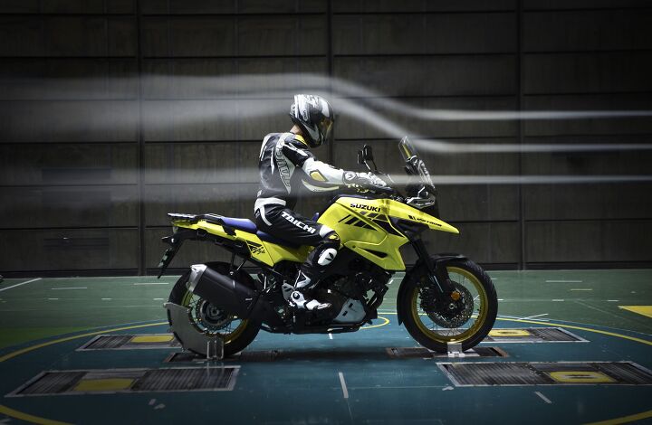 2020 suzuki v strom 1050xt review first ride, For me the new wind tunnel tested windscreen was buffet free or maybe it was my size L Vemar modular helmet There s room for a happy passenger and a milk crate If you trade in your old V Strom its bags will clamp onto the new one