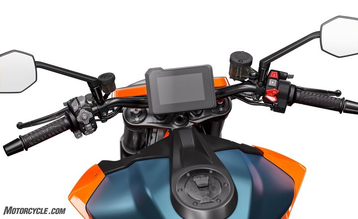 2020 ktm 1290 super duke r review first ride, Everything about the cockpit is new from the TFT screen to the updated switchgear