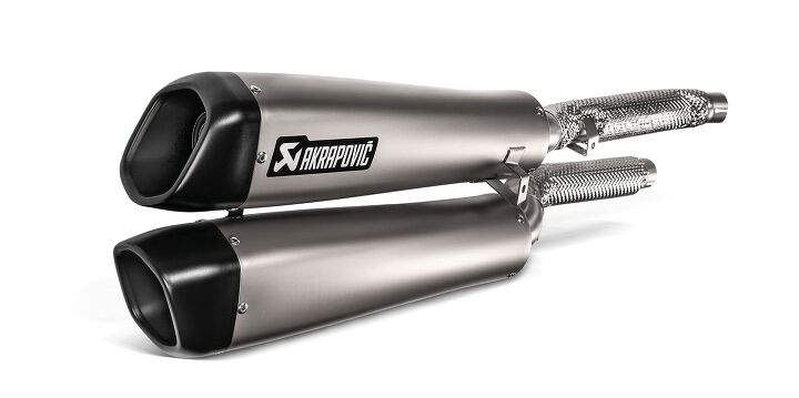akrapovic exhaust systems for triumph modern classics unveiled, Pictured the Slip On Line Triumph Scrambler 1200