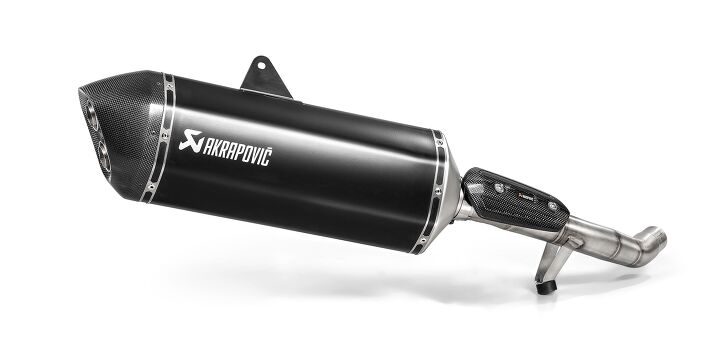 akrapovic exhaust systems for triumph modern classics unveiled, Pictured the Slip On Line Triumph Tiger 1200